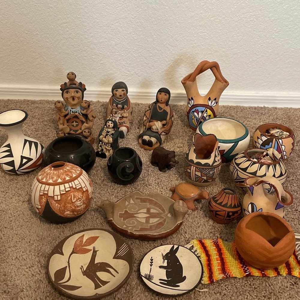 Assortment of Native American art